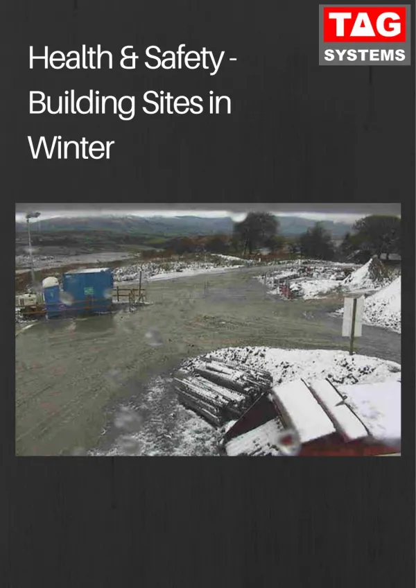 Health & Safety - Building Sites in Winter