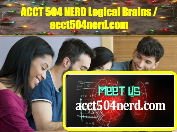 ACCT504NERD Logical Brains / acct504nerd.com