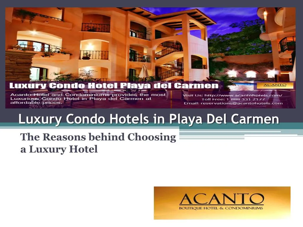 luxury condo hotels in playa del carmen