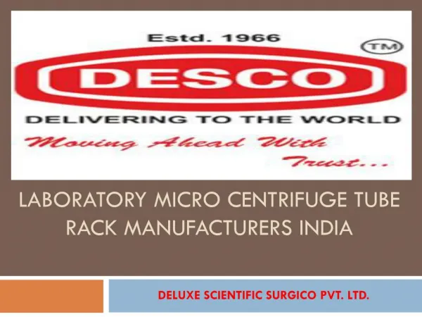 Laboratory Micro Centrifuge Tube Rack Manufacturers India