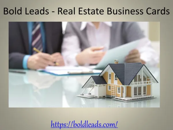 Bold Leads - Real Estate Business Cards