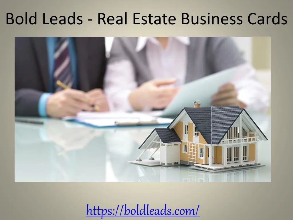 bold leads real estate business cards