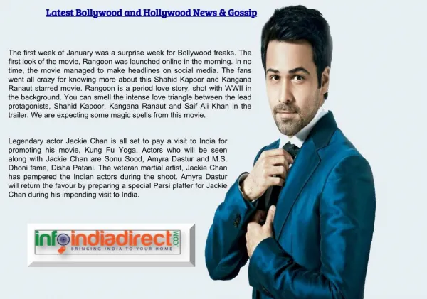Latest Bollywood and Hollywood News & Gossip