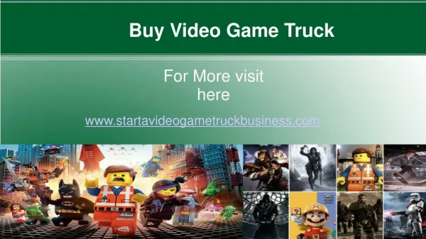 mobile video game truck business