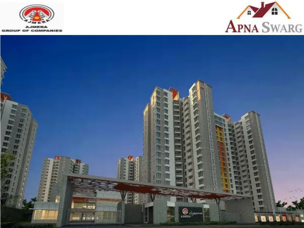 Ajmera Lugaano New Launch Residential Apartments in Bangalore