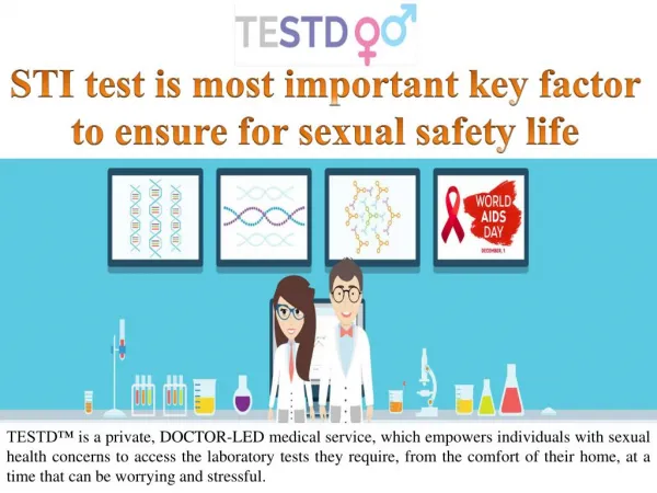 STI test is most important key factor to ensure for sexual safety life