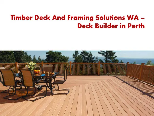 Natural Look Composite wood decking in Perth