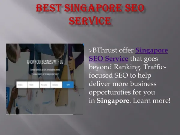 Best Singapore SEO Service