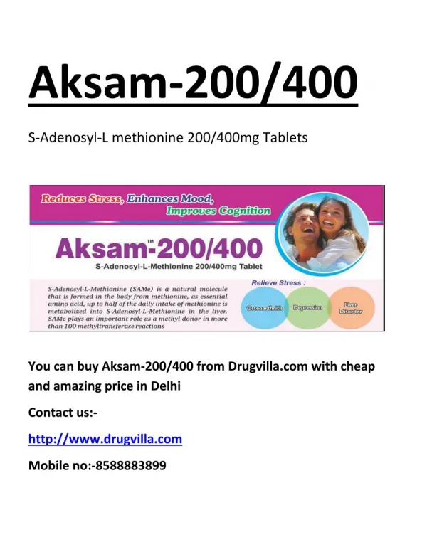Buy Aksam-200/400 Online