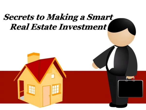 Secrets to Making a Smart Real Estate Investment