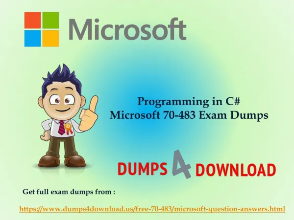 Microsoft 70-483 Exam Sample Questions - Slide
