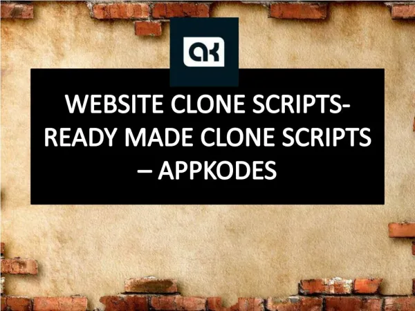 Website Clone Scripts- Ready made Clone Scripts – Appkodes
