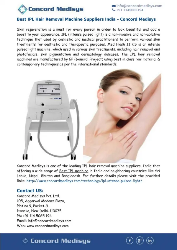 Best IPL Hair Removal Machine Suppliers India