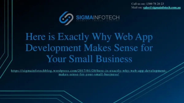 Here is Exactly Why Web App Development Makes Sense for Your Small Business