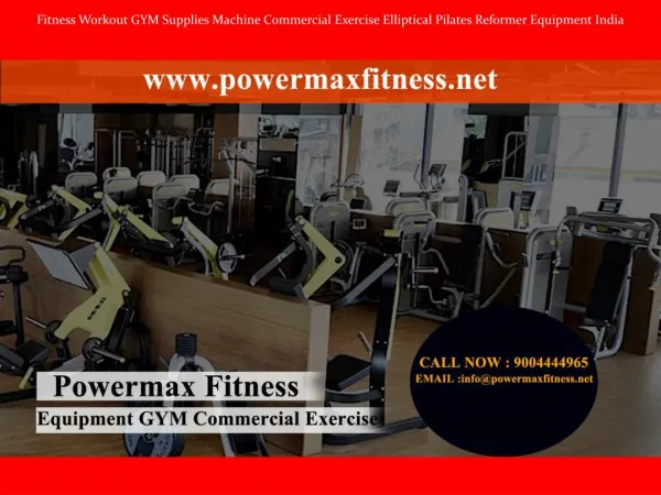 Fitness Workout GYM Supplies Machine Commercial Exercise Elliptical Pilates Reformer Equipment India