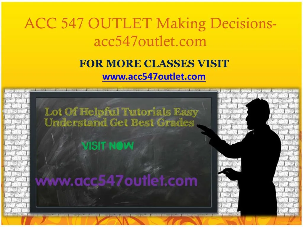 acc 547 outlet making decisions acc547outlet com