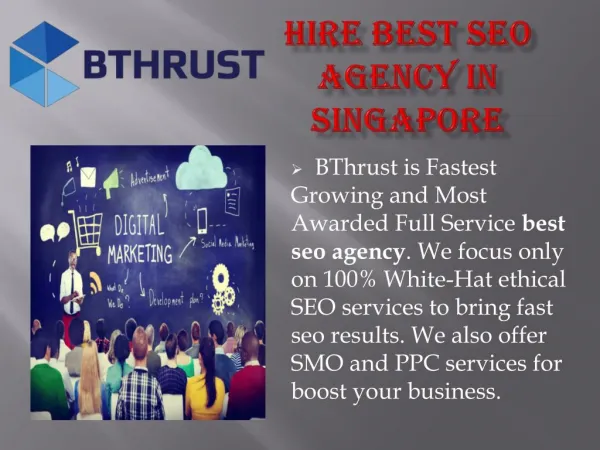 Hire best seo agency in singapore