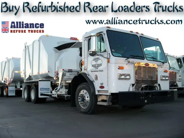 Buy Refurbished Rear Loaders Trucks