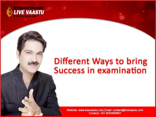 Different ways to bring success in examination