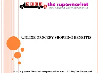 Online Grocery Shopping Benefits
