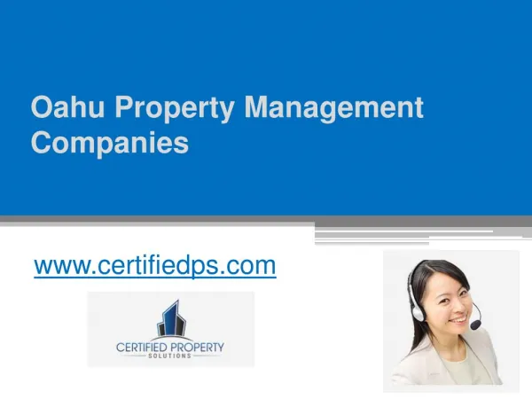 Oahu Best Property Management Companies - www.certifiedps.com