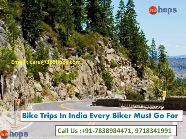 Bike Trips In India Every Biker Must Go For