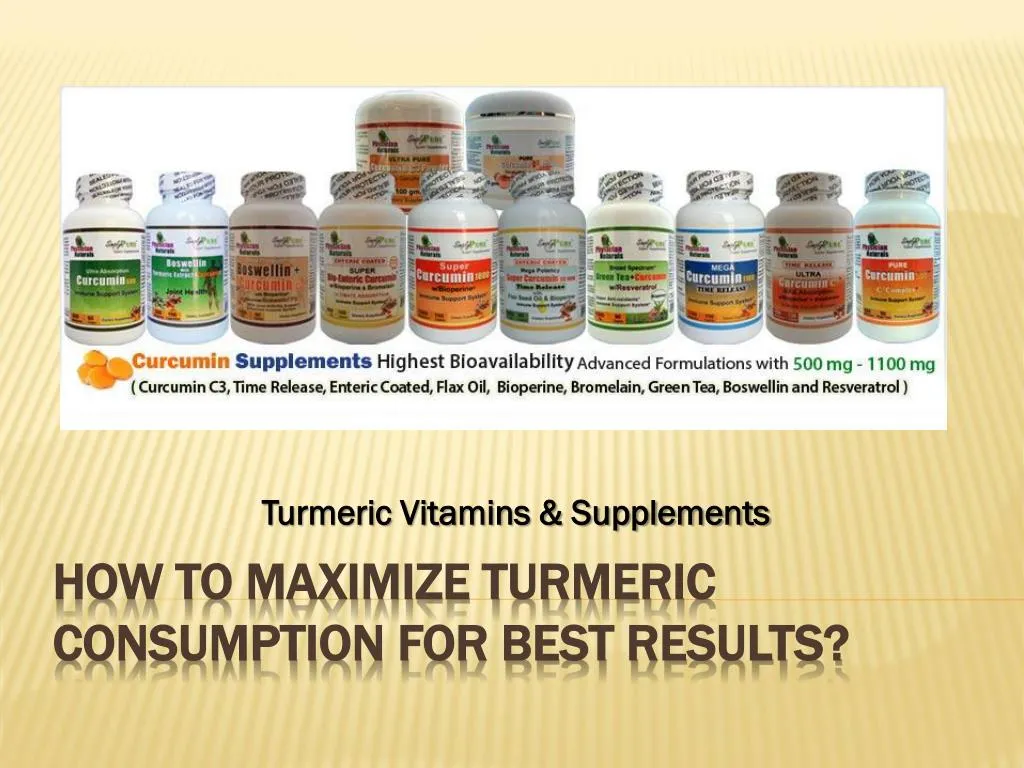 turmeric vitamins supplements