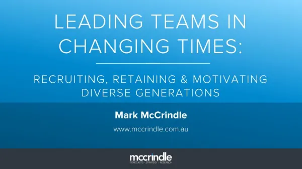 Leading teams in changing times slideshare