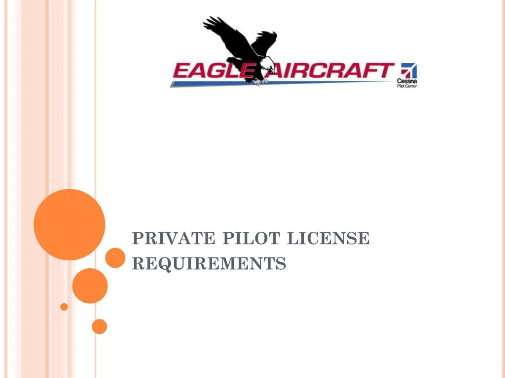 private pilot license requirements