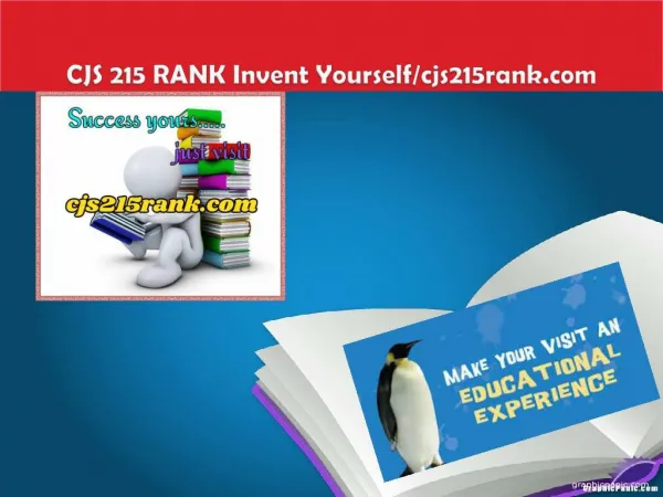 CJS 215 RANK Invent Yourself/cjs215rank.com