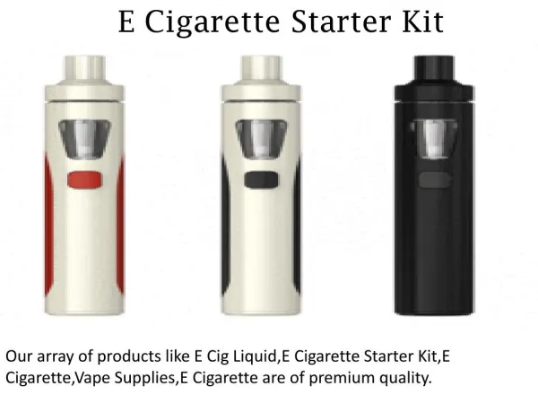 E Cigarette Starter Kit - vapr.com.au