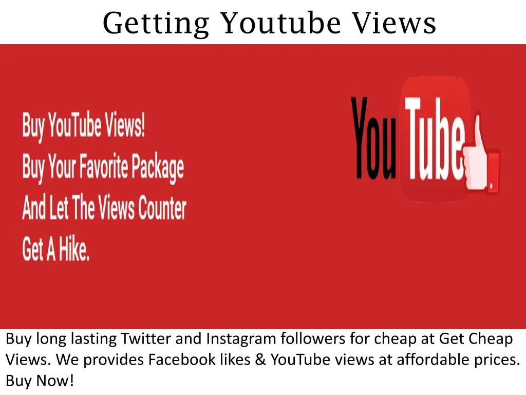 getting youtube views