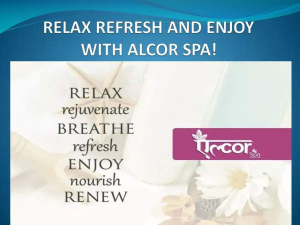 Alcor Spa- Best SPA Services and Body Massage Centers In Delhi NCR