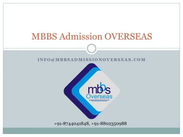MBBS in Russia - MBBSAdmissionoverseas.com | 91 88023 50988