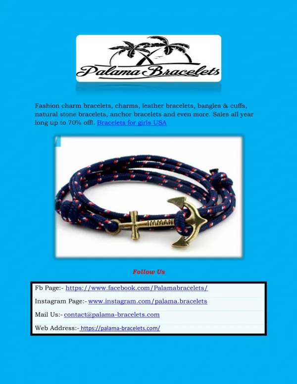 Palama Bracelets - Fashion Charms & Bracelets for Men & Women