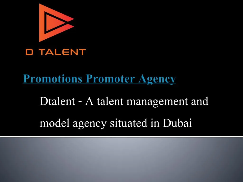 dtalent a talent management and model agency situated in dubai