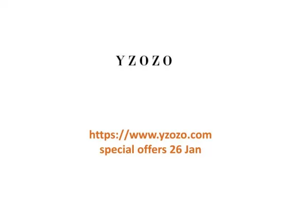 www.yzozo.com special offers 26 Jan