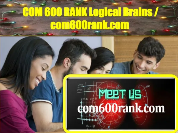COM600RANK Logical Brains / com600rank.com
