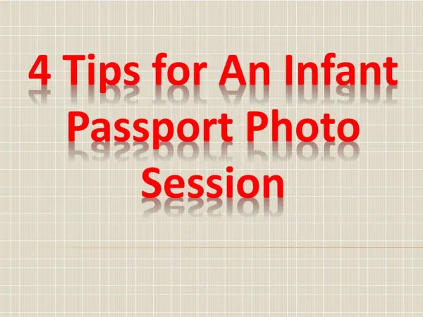 4 Tips for An Infant Passport Photo Session