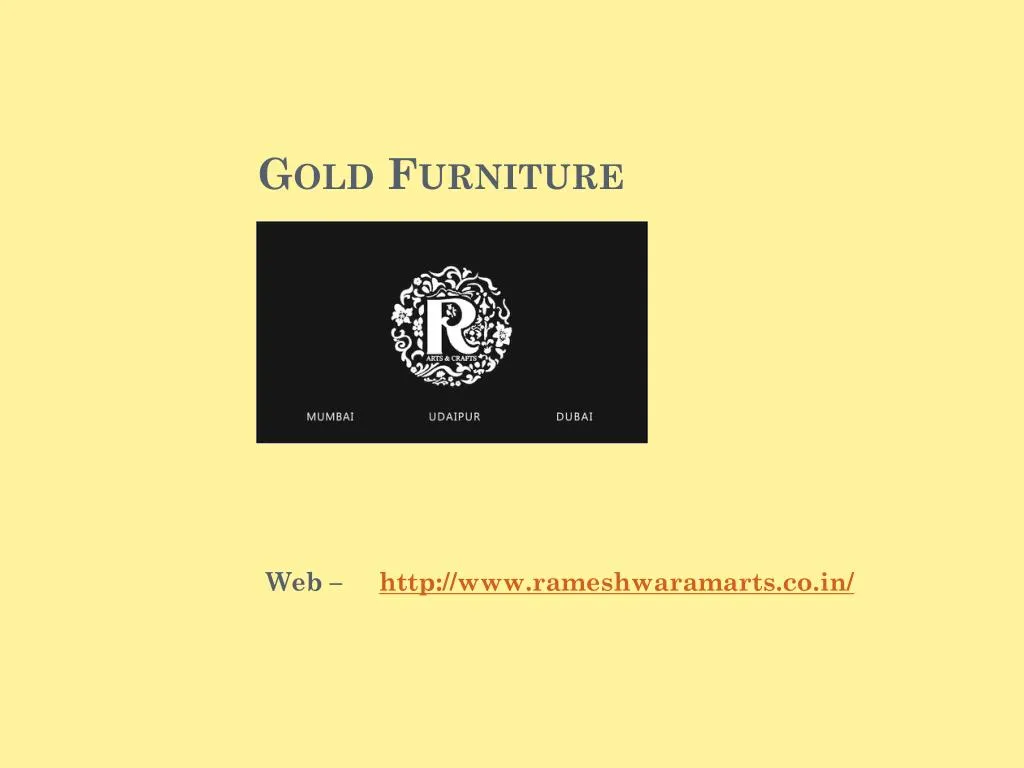 gold furniture