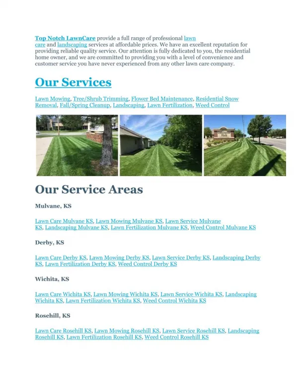 Lawn Care Wichita KS