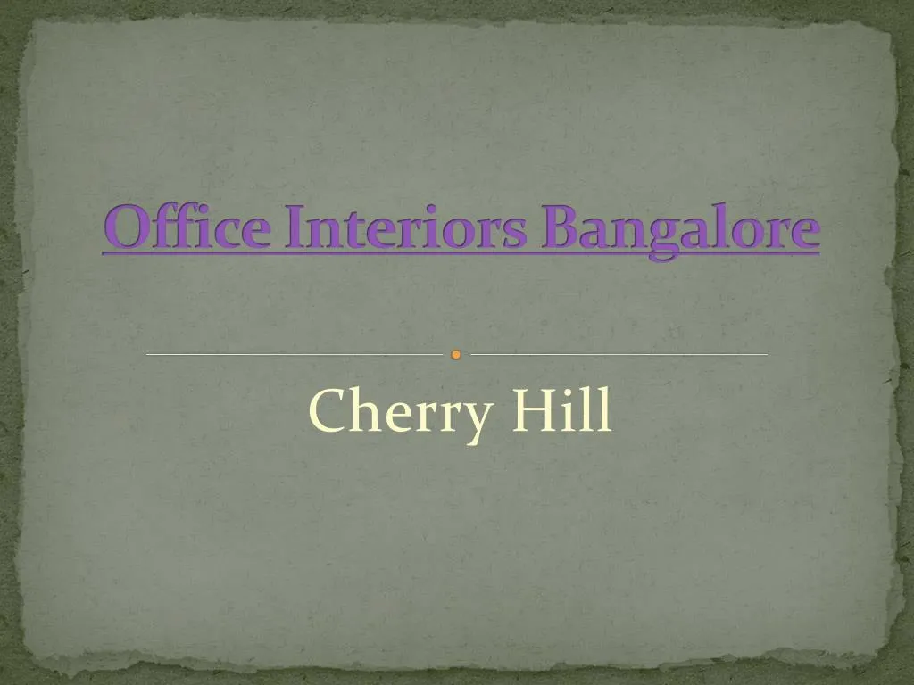 office interiors bangalore