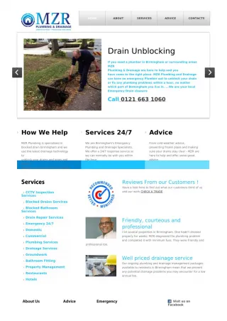 CCTV drain camera survey birmingham - slide 1