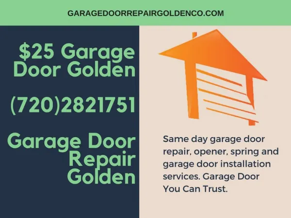 Garage Door Repair Golden Co - Garage Door Installations Golden Co