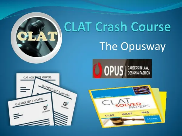 CLAT Crash Course- The Opusway