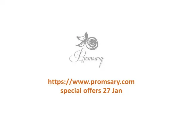www.promsary.com special offers 27 Jan