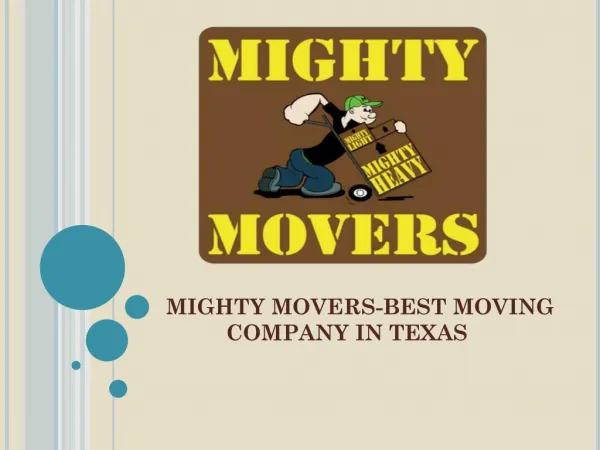 Mighty Movers-Best Moving Company in Texas