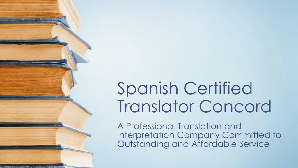 spanish certified translator concord