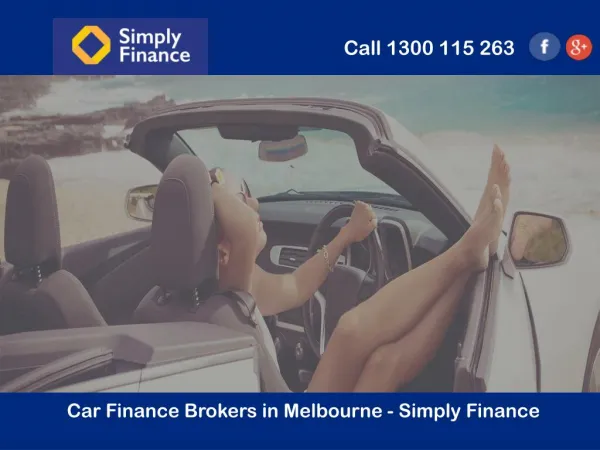 Car Finance Brokers in Melbourne - Simply Finance