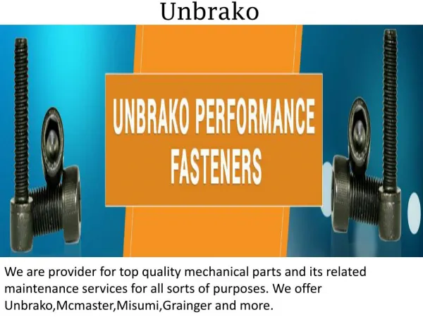 Unbrako - synergixfast.com.sg
